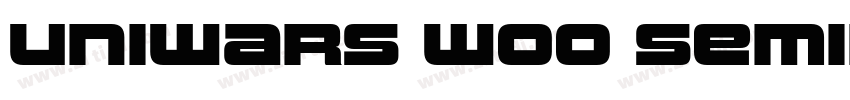 Uniwars W00 SemiBold字体转换
